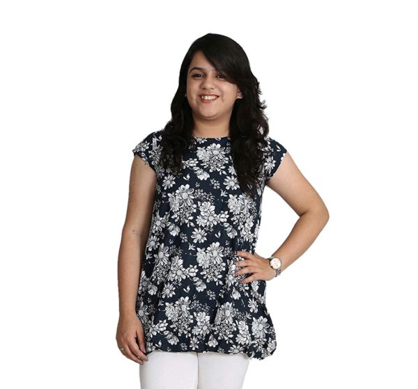 Black Cotton top for Girls