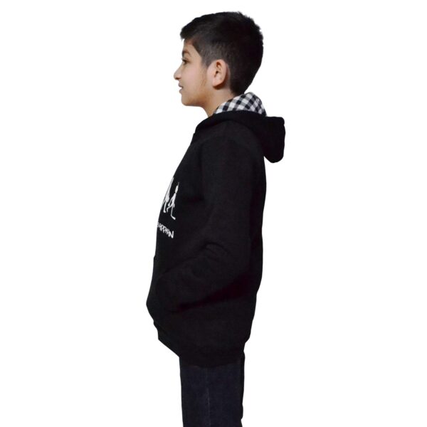 BLACK HOODIE SIDE