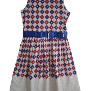Multicolour Cotton Frock for Girls