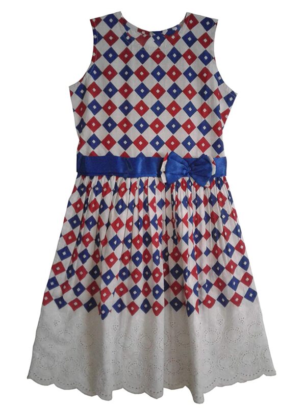 Multicolour Cotton Frock for Girls