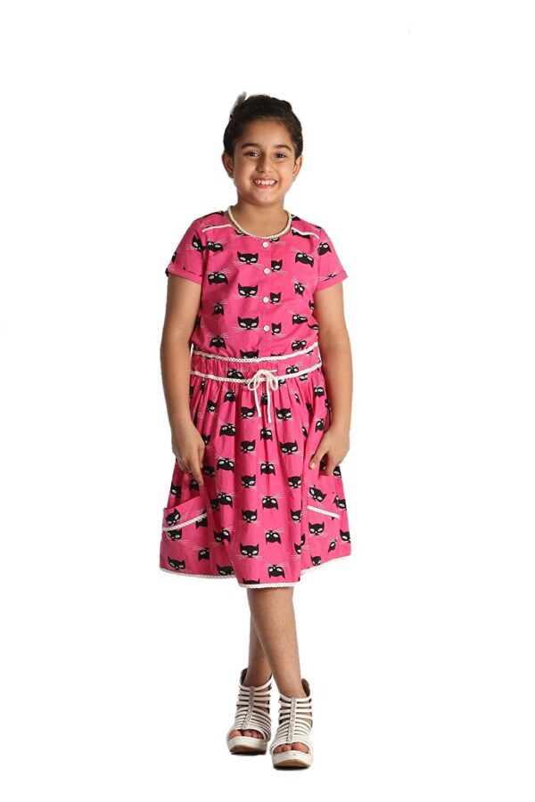 Multi Color Cotton Frock for Girls