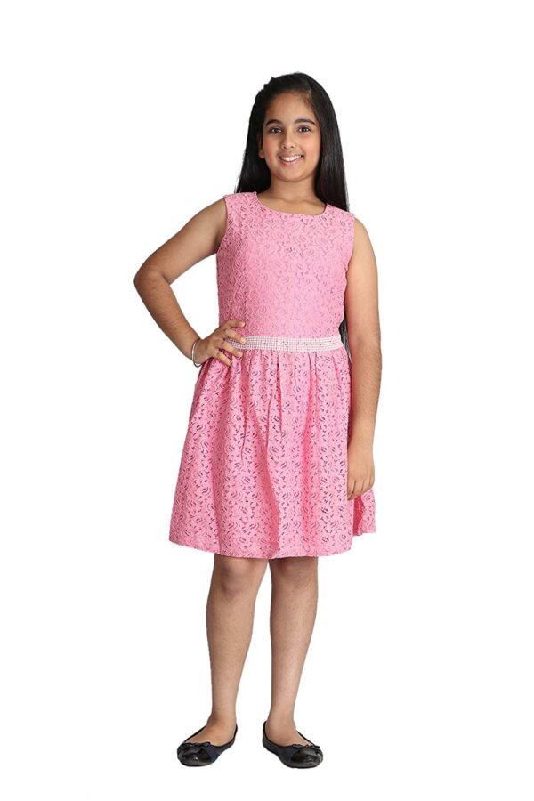 Pink Color Frock for Girls