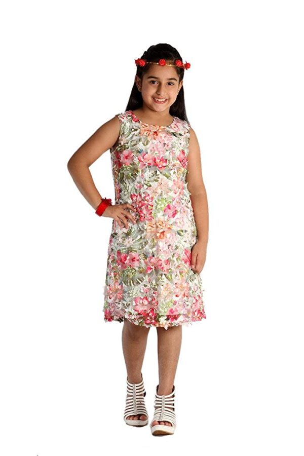 Laser Cut Floral Printed Tunics for Girls with Three Dimensional Print & Ultra Soft Quality of Fabric