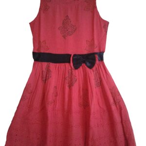 Red Cotton Frock for Girls