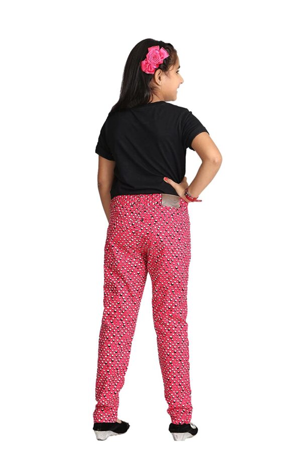 RED WITH WHITE AND BLACK TROUSER BACK
