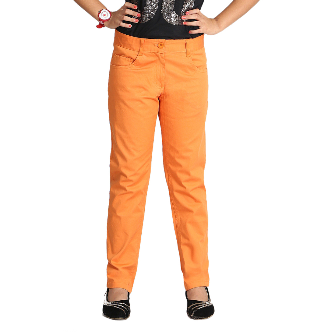 SHEIN Girls Slant Pocket Solid Corduroy Pants | Cotton pants women, Fashion  pants, Trousers for girls