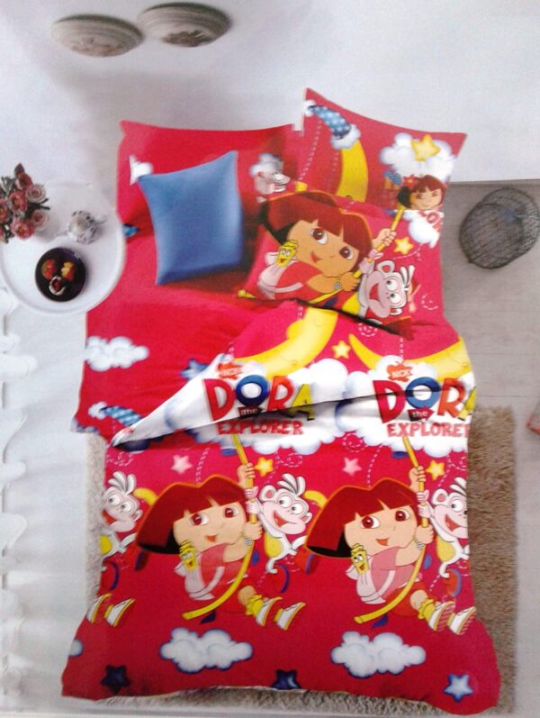Dora The Explorer Kids Cartoon Double bedsheet