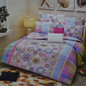 Double bedsheet with Multicolor Floral Print