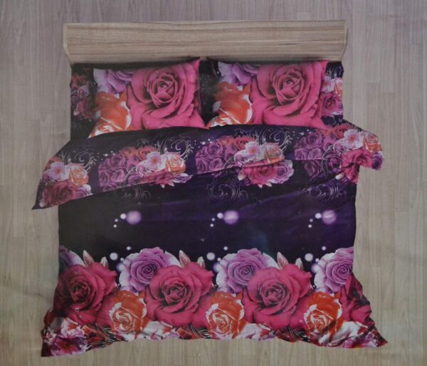 Double bedsheet with Multicolor Floral Print