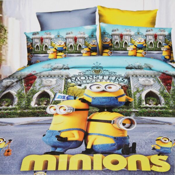 Minions Kids Cartoon Double bedsheet