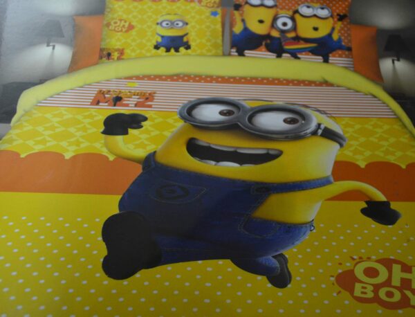 Minions Kids Cartoon Double bedsheet