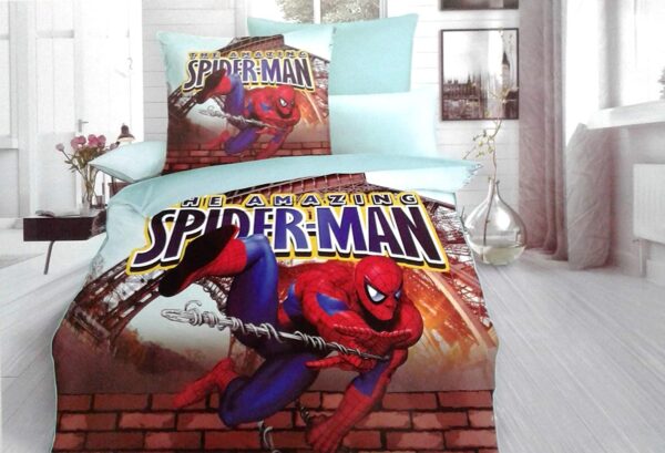 Spider Man Kids Cartoon Double bedsheet